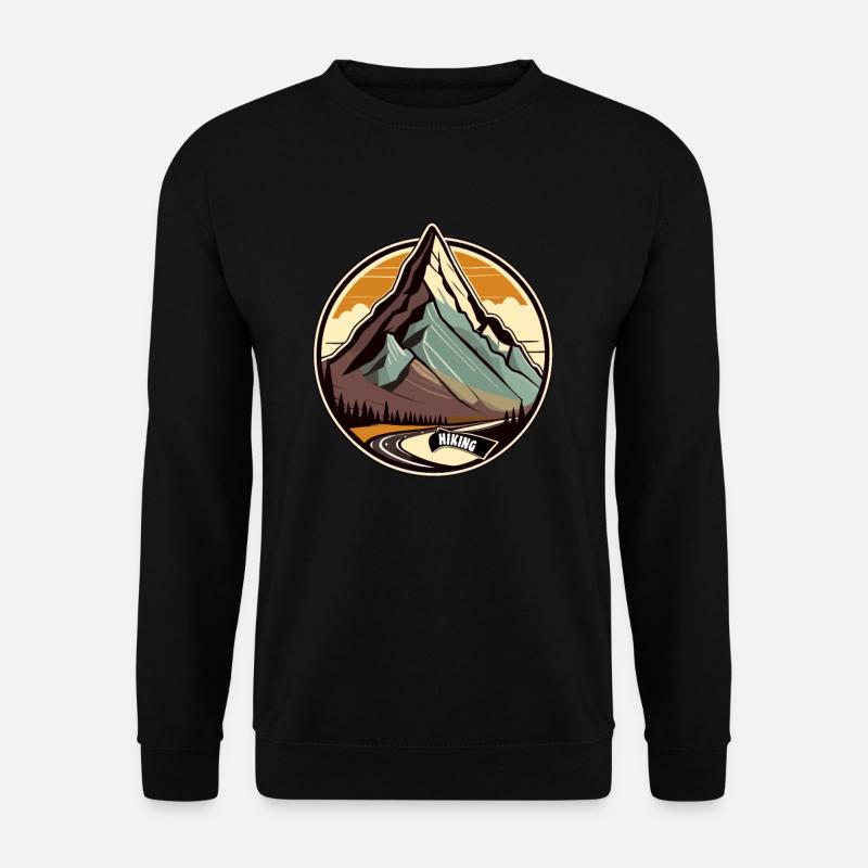 Mountain hiking - Unisex Sweatshirt - black