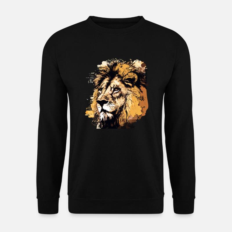 Löwe - Unisex Pullover - Schwarz