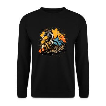 VTT - Sweat-shirt Unisexe - noir - Devant - Alina (178cm) & Michal (187cm)