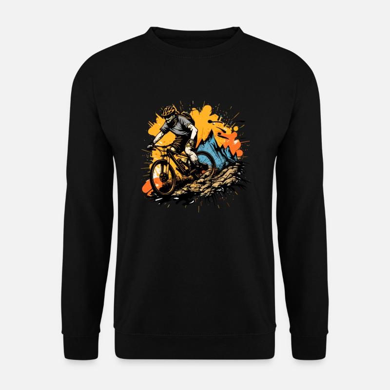 Mountainbike - Unisex Pullover - Schwarz