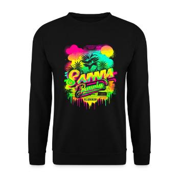 Retro Summer - Unisex Sweatshirt - black - Front - Alina (178cm) & Michal (187cm)