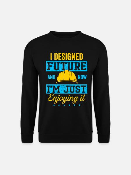 Retired Architect Architecture Retirement - Unisex Sweatshirt - black