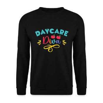 Enseignante éducatrice en éducation de la petite enfance - Sweat-shirt Unisexe - noir - Devant - Alina (178cm) & Michal (187cm)