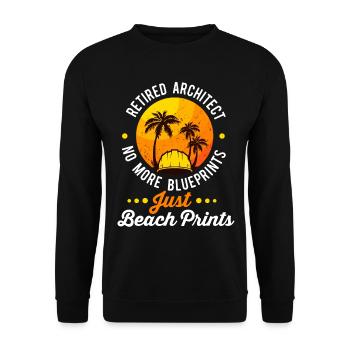 Architekt im Ruhestand Architektur im Ruhestand - Unisex Pullover - Schwarz - Vorne - Alina (178cm) & Michal (187cm)