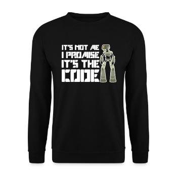 Roboter Künstliche Intelligenz Maschine - Unisex Pullover - Schwarz - Vorne - Alina (178cm) & Michal (187cm)