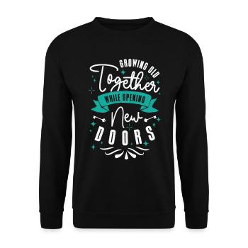 Retirement Couple Grandparents Life Quote Vintage - Unisex Sweatshirt - black - Front - Alina (178cm) & Michal (187cm)