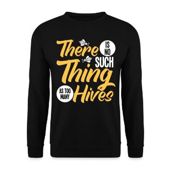Beekeepers Bees Honey bees Beekeeping - Unisex Sweatshirt - black - Front - Alina (178cm) & Michal (187cm)