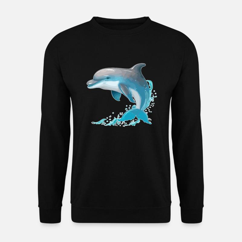 Dolphin - Unisex Sweatshirt - black