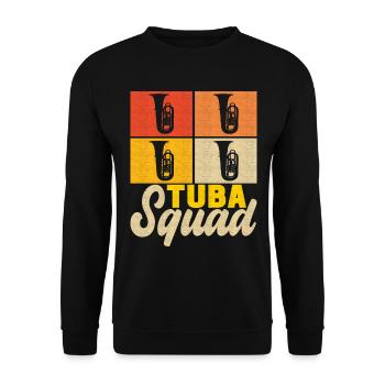 Tuba tuba player - Unisex Sweatshirt - black - Front - Alina (178cm) & Michal (187cm)