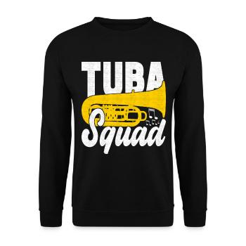 Tuba tuba player - Unisex Sweatshirt - black - Front - Alina (178cm) & Michal (187cm)