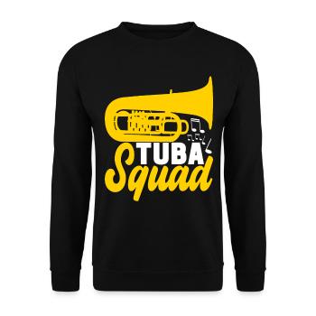 Tuba tuba player - Unisex Sweatshirt - black - Front - Alina (178cm) & Michal (187cm)