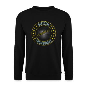 Official Trombonist Trombone Player Trombone Music - Unisex Sweatshirt - black - Front - Alina (178cm) & Michal (187cm)