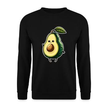 Avocado - Unisex Sweatshirt - black - Front - Alina (178cm) & Michal (187cm)
