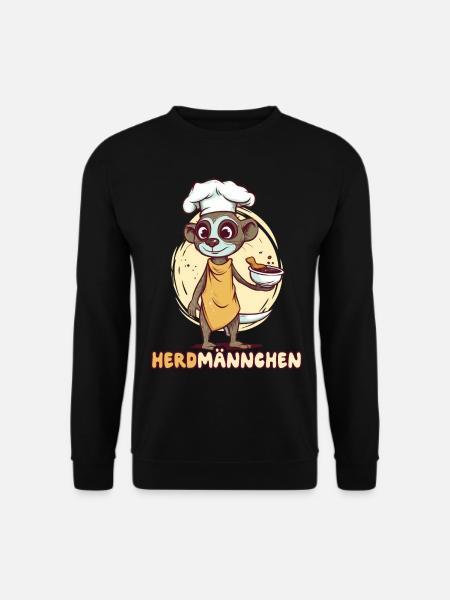 Herdmännchen Erdmännchen Koch - Unisex Pullover - Schwarz