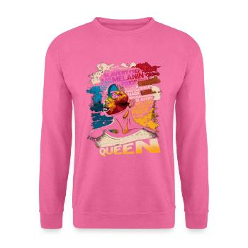 Juneteenth BLM Black Proud Woman Strong Black - Sweat-shirt Unisexe - rose - Devant