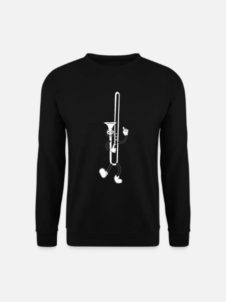 Trombone Player Trombonist Trombone Musician Tromb - Unisex Pullover - Schwarz