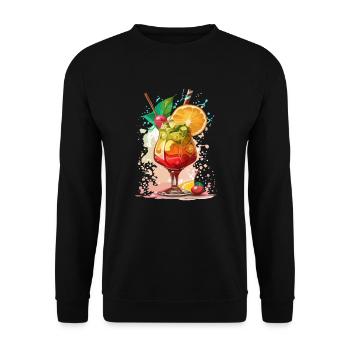 Cocktail - Unisex Sweatshirt - black - Front - Alina (178cm) & Michal (187cm)