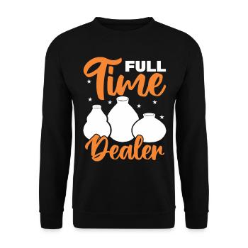 Töpfern Töpfer Töpferei Pottery - Unisex Sweatshirt - black - Front - Alina (178cm) & Michal (187cm)