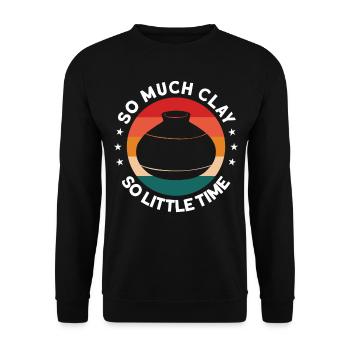 Töpfern Töpfer Töpferei Pottery - Unisex Sweatshirt - black - Front - Alina (178cm) & Michal (187cm)
