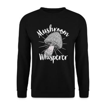 Cueilleur de champignons Chasseurs de champignons Amateurs de champignons Champignons Ferme de champignons - Sweat-shirt Unisexe - noir - Devant - Alina (178cm) & Michal (187cm)