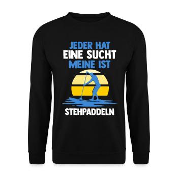 Stand Up Paddeling - Unisex Pullover - Schwarz - Vorne - Alina (178cm) & Michal (187cm)