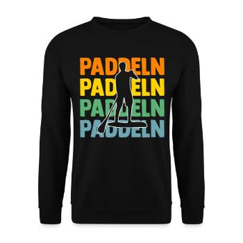 Stand Up Paddeling - Unisex Pullover - Schwarz - Vorne - Alina (178cm) & Michal (187cm)