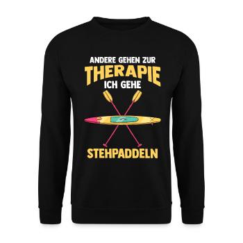 Stand Up Paddeling - Unisex Pullover - Schwarz - Vorne - Alina (178cm) & Michal (187cm)