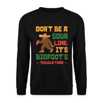 Cinco de Mayo Cryptozoology Bigfoot Fiesta Cryptid - Unisex Sweatshirt - black - Front - Alina (178cm) & Michal (187cm)