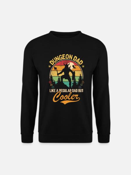 Dungeon Dad - Like a normal dad but cooler - Unisex Sweatshirt - black