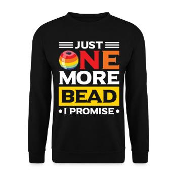 Perle Perle Broderie Bijoutier Fabricant de bijoux - Sweat-shirt Unisexe - noir - Devant - Alina (178cm) & Michal (187cm)