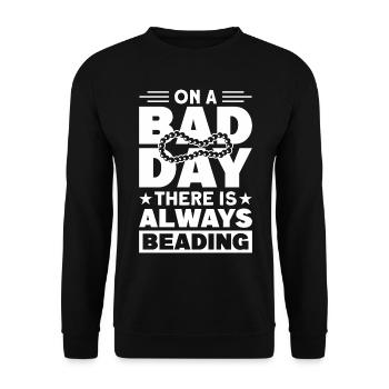 Perle Perle Broderie Bijoutier Fabricant de bijoux - Sweat-shirt Unisexe - noir - Devant - Alina (178cm) & Michal (187cm)
