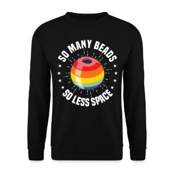 Perle Perle Broderie Bijoutier Fabricant de bijoux - Sweat-shirt Unisexe - noir - Devant - Alina (178cm) & Michal (187cm)