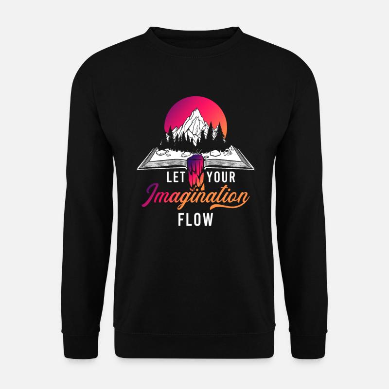 Space River Mountain Imagination - Sweat-shirt Unisexe - noir