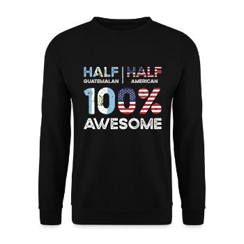 Né Guatemala Guatemala Américains États-Unis - Sweat-shirt Unisexe - noir - Devant - Alina (178cm) & Michal (187cm)