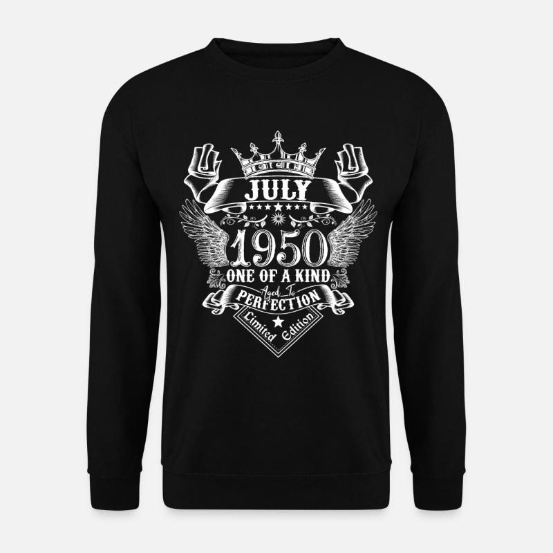 Juli 1950 Jahrestag Juli 1950 Juli - Unisex Pullover - Schwarz