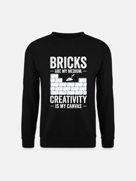 Bricklayer Brick Mason Masonry - Unisex Sweatshirt - black