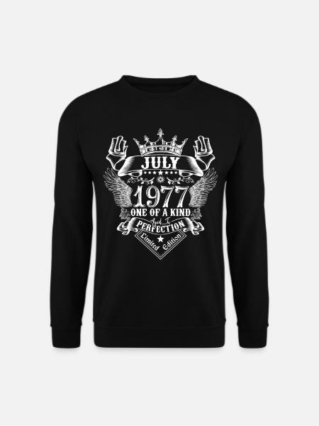Juli 1977 Jahrestag Juli 1977 Juli - Unisex Pullover - Schwarz