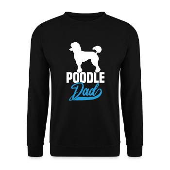 Poodle Dad - Unisex Pullover - Schwarz - Vorne - Alina (178cm) & Michal (187cm)