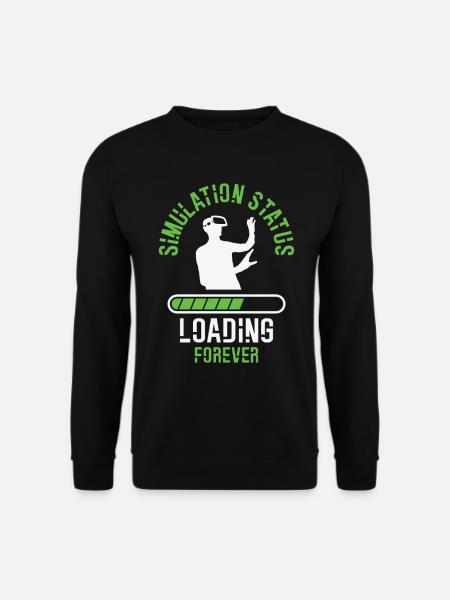 Simulation Sci Fi Futuristic Conspiracy - Unisex Sweatshirt - black