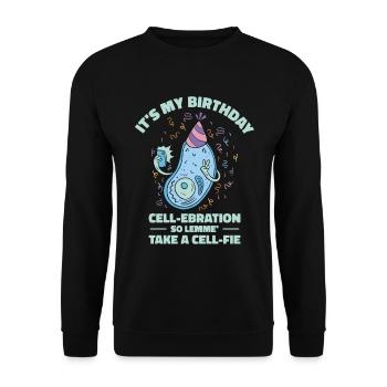 Wissenschaft Thema Geburtstagsfeier Chemie - Unisex Pullover - Schwarz - Vorne - Alina (178cm) & Michal (187cm)