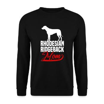 Rhodesian Ridgeback Mom - Unisex Sweatshirt - black - Front - Alina (178cm) & Michal (187cm)