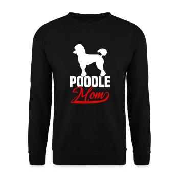 Poodle Mom - Unisex Pullover - Schwarz - Vorne - Alina (178cm) & Michal (187cm)