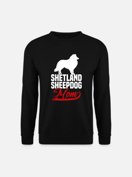 Shetland Sheepdog Sheltie Maman - Sweat-shirt Unisexe - noir