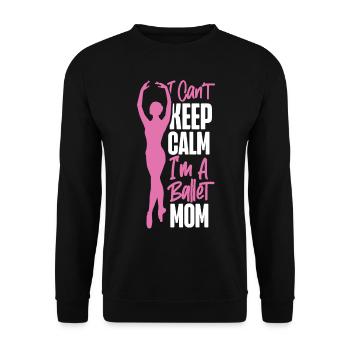 Ballet Dancer Dance Girl Ballerina - Unisex Pullover - Schwarz - Vorne - Alina (178cm) & Michal (187cm)