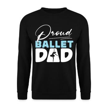 Ballet Dancer Dance Girl Ballerina - Unisex Sweatshirt - black - Front - Alina (178cm) & Michal (187cm)
