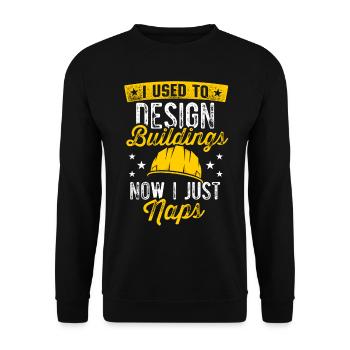 Architekt im Ruhestand Architektur im Ruhestand - Unisex Pullover - Schwarz - Vorne - Alina (178cm) & Michal (187cm)