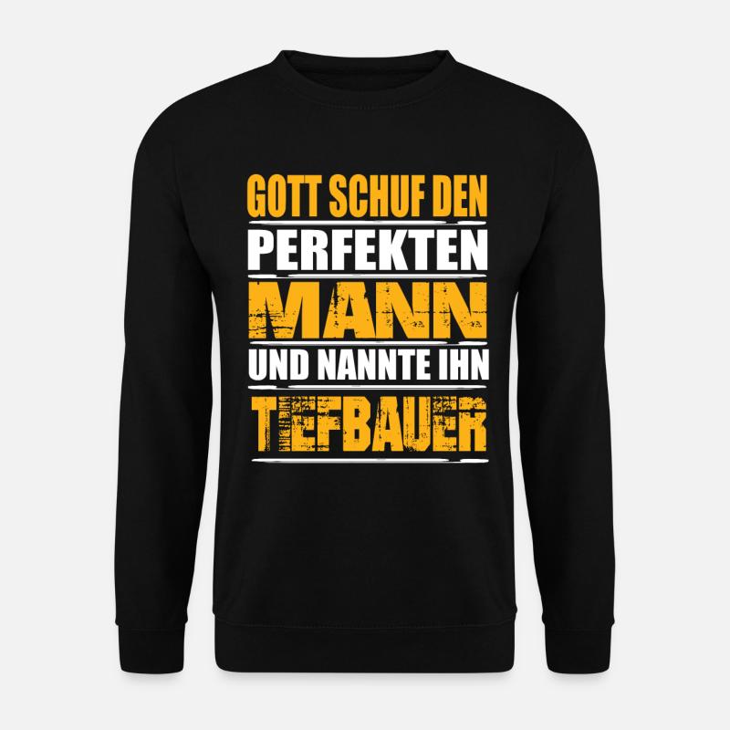 Tiefbauer - Unisex Pullover - Schwarz
