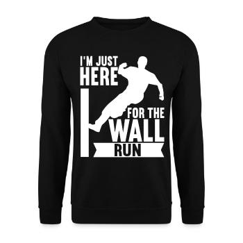 Parkour Freerunning - Unisex Sweatshirt - black - Front - Alina (178cm) & Michal (187cm)