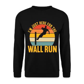 Parkour Freerunning - Unisex Sweatshirt - black - Front - Alina (178cm) & Michal (187cm)