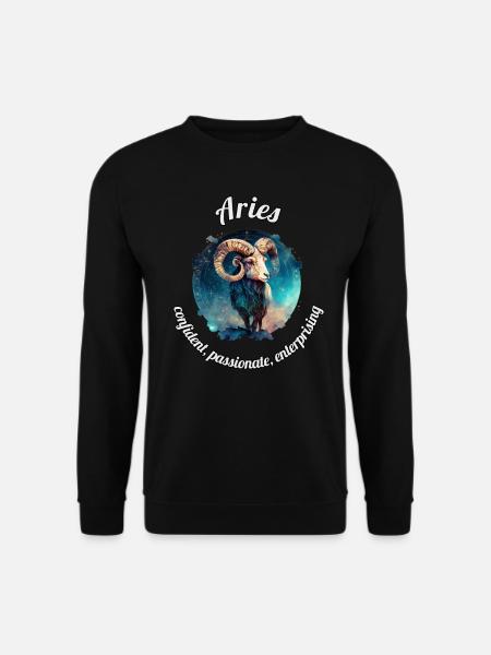Aries Sternzeichen Widder Astronomie - Unisex Pullover - Schwarz